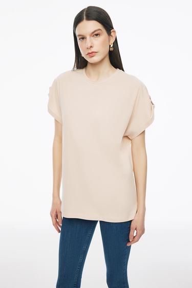  Perspective Kelins Bej Renk Kadın Tişört