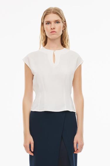  Perspective Elonias Ekru Renk Kadın Bluz