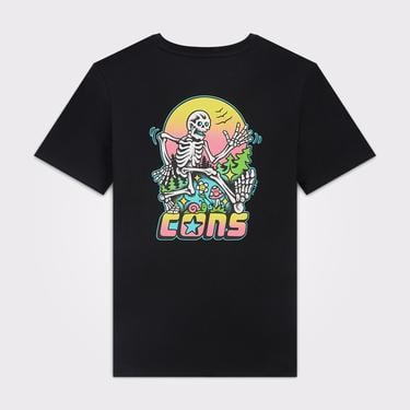  Converse Cons Erkek Baskılı Siyah T-Shirt