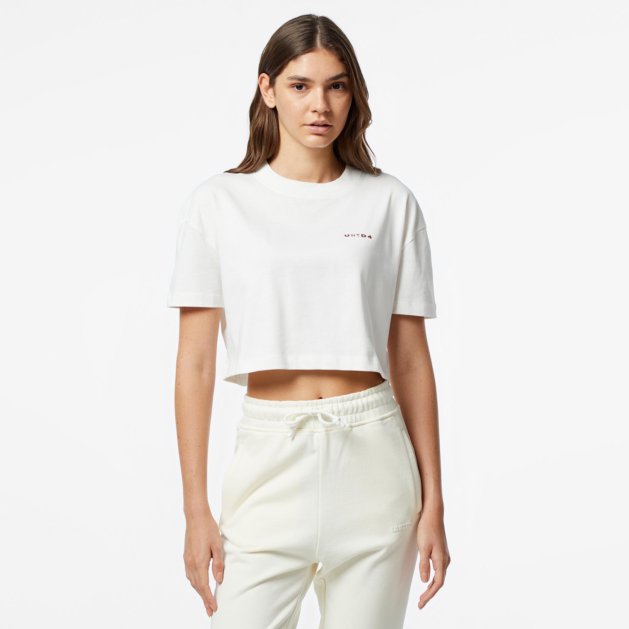 UNITED4 Classic Kadın Beyaz T-Shirt