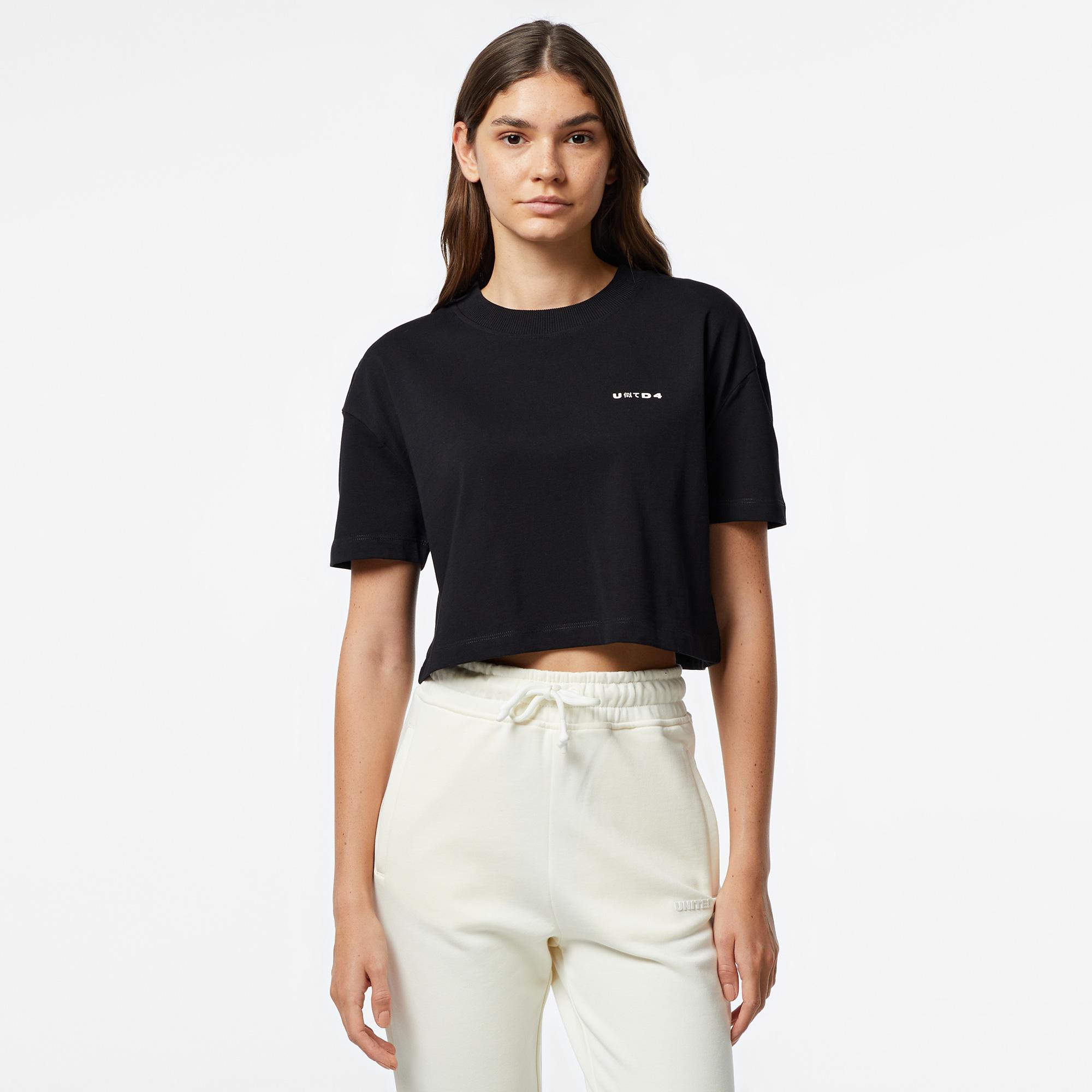 UNITED4 Classic Kadın Siyah T-Shirt