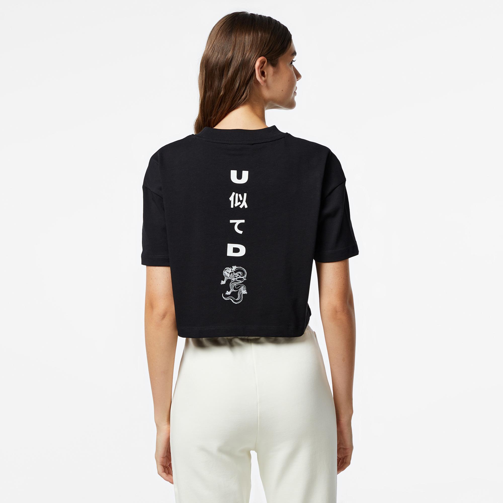 UNITED4 Classic Kadın Siyah T-Shirt