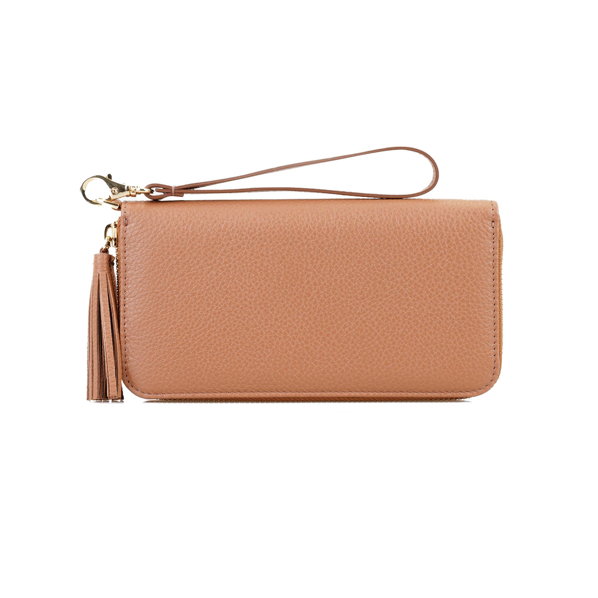 Kathleen Kahve Kadın Deri Cüzdan