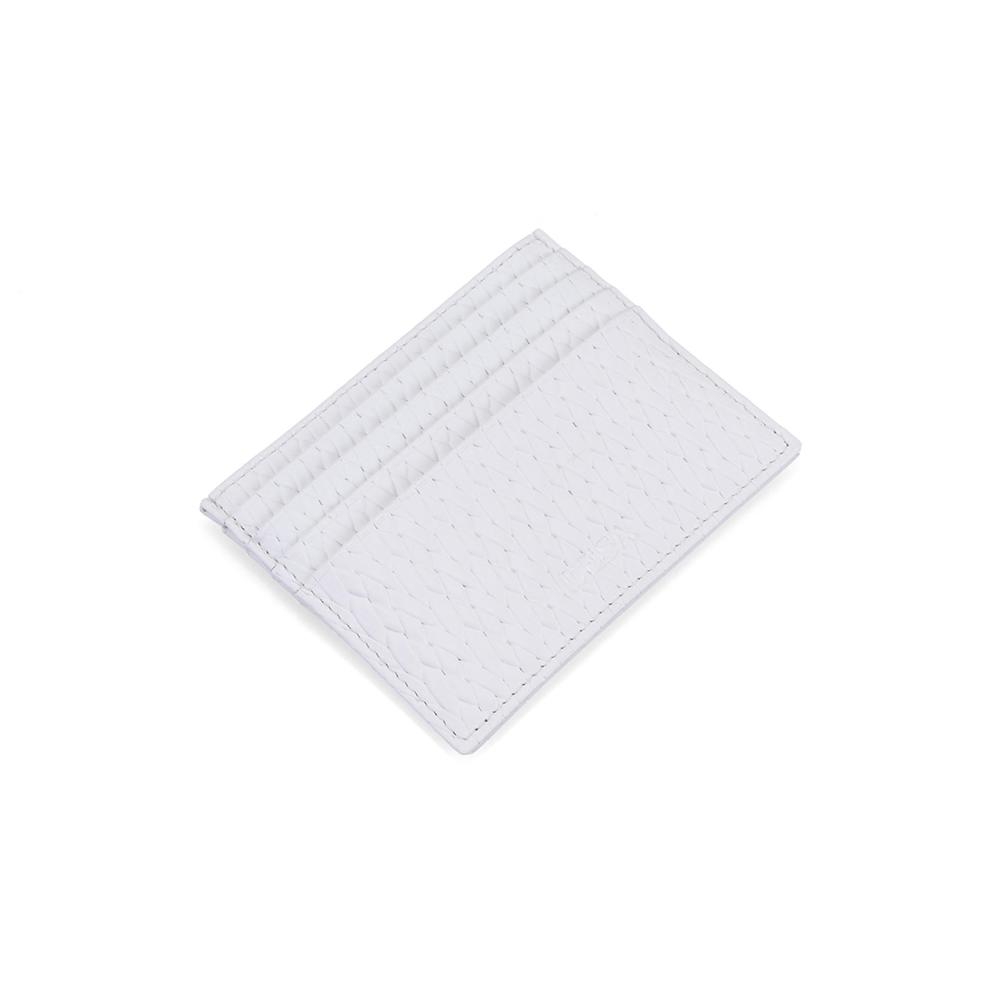 Ainsley Beyaz Kadın Deri Kartlık