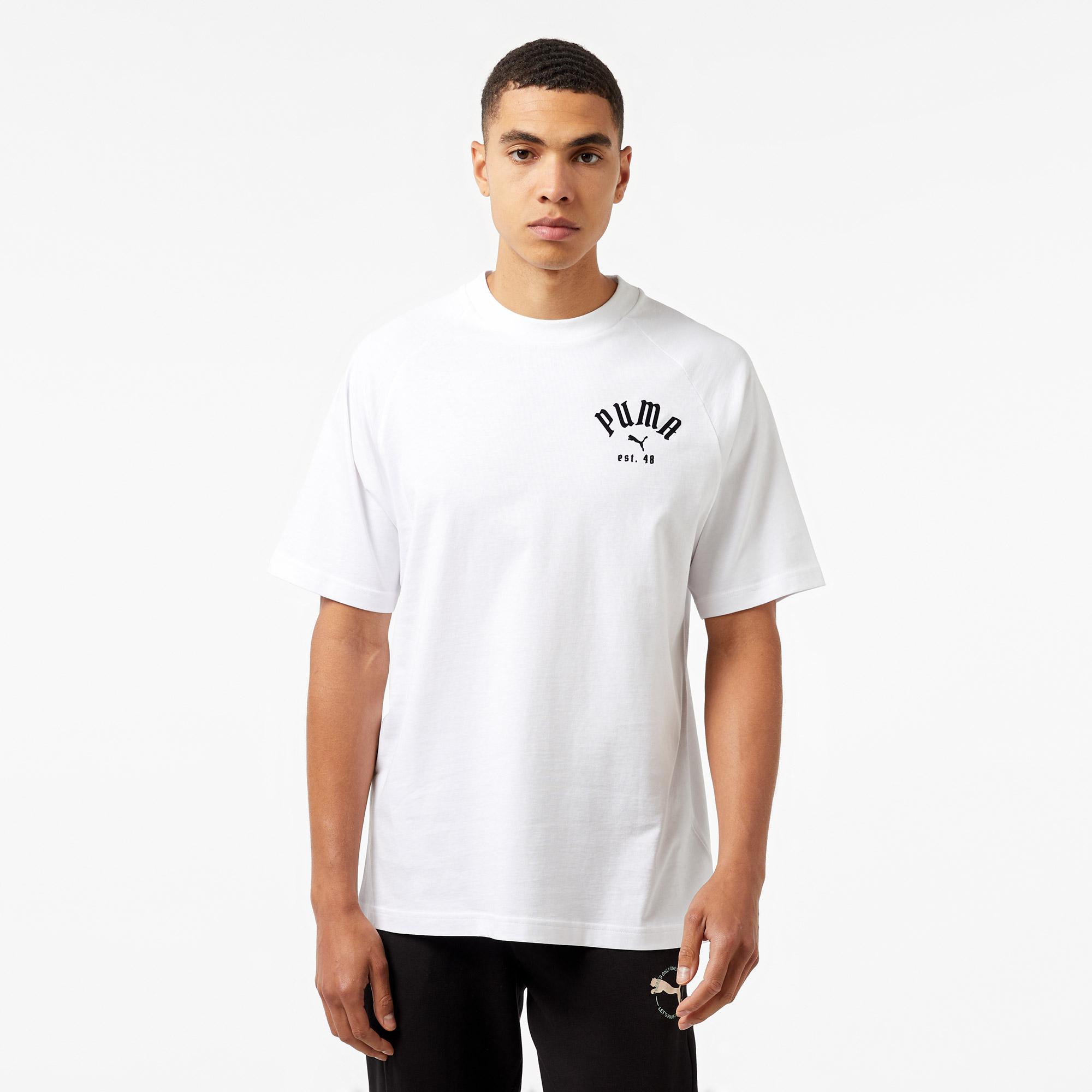 Puma Classıcs Relaxed Graphic Unisex Beyaz T-Shirt