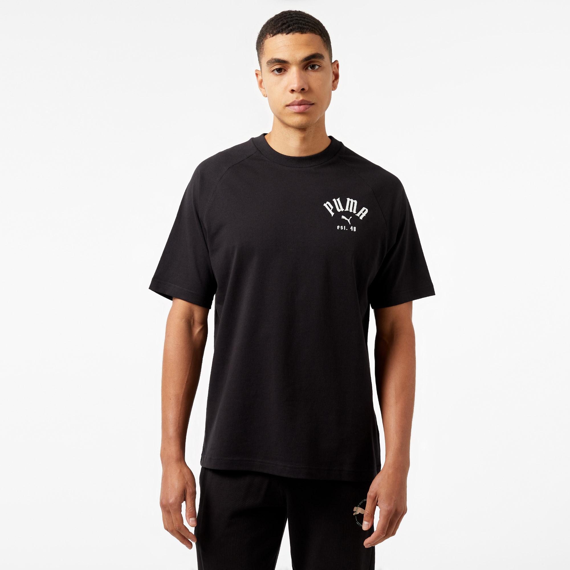 Puma Classıcs Relaxed Graphic Unisex Siyah T-Shirt