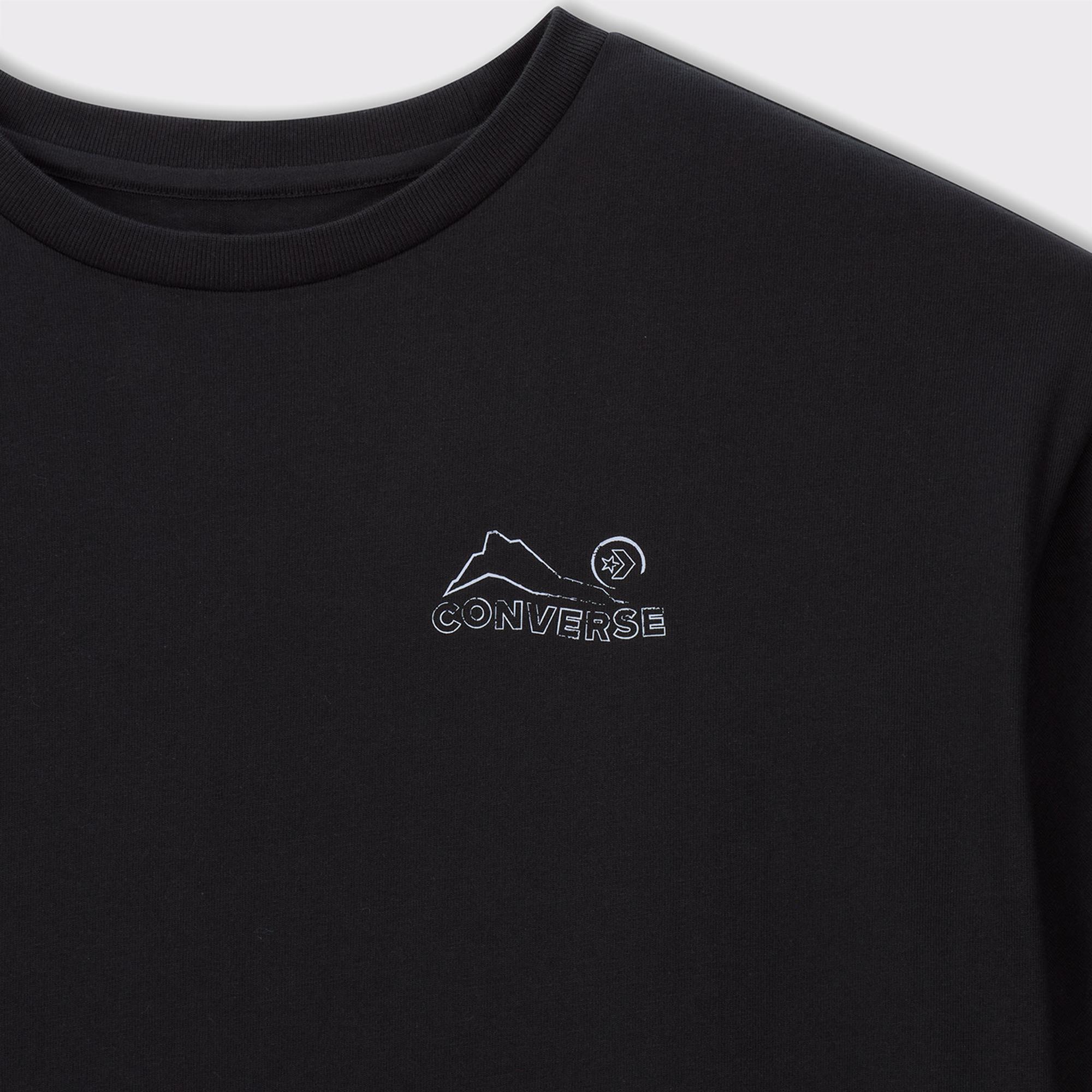 Converse Erkek Baskılı Siyah T-Shirt