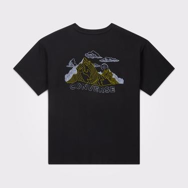  Converse Erkek Baskılı Siyah T-Shirt