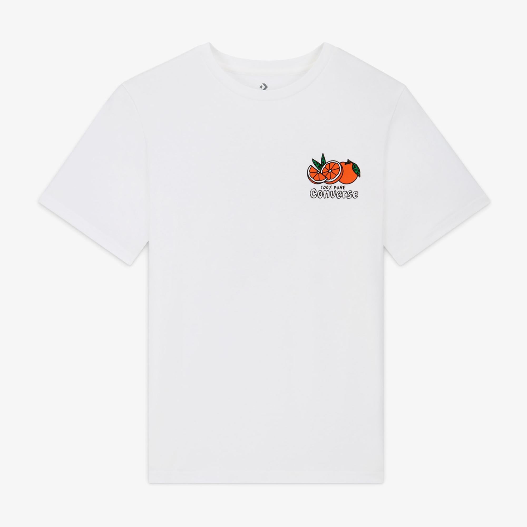 Converse Erkek Baskılı Beyaz T-Shirt