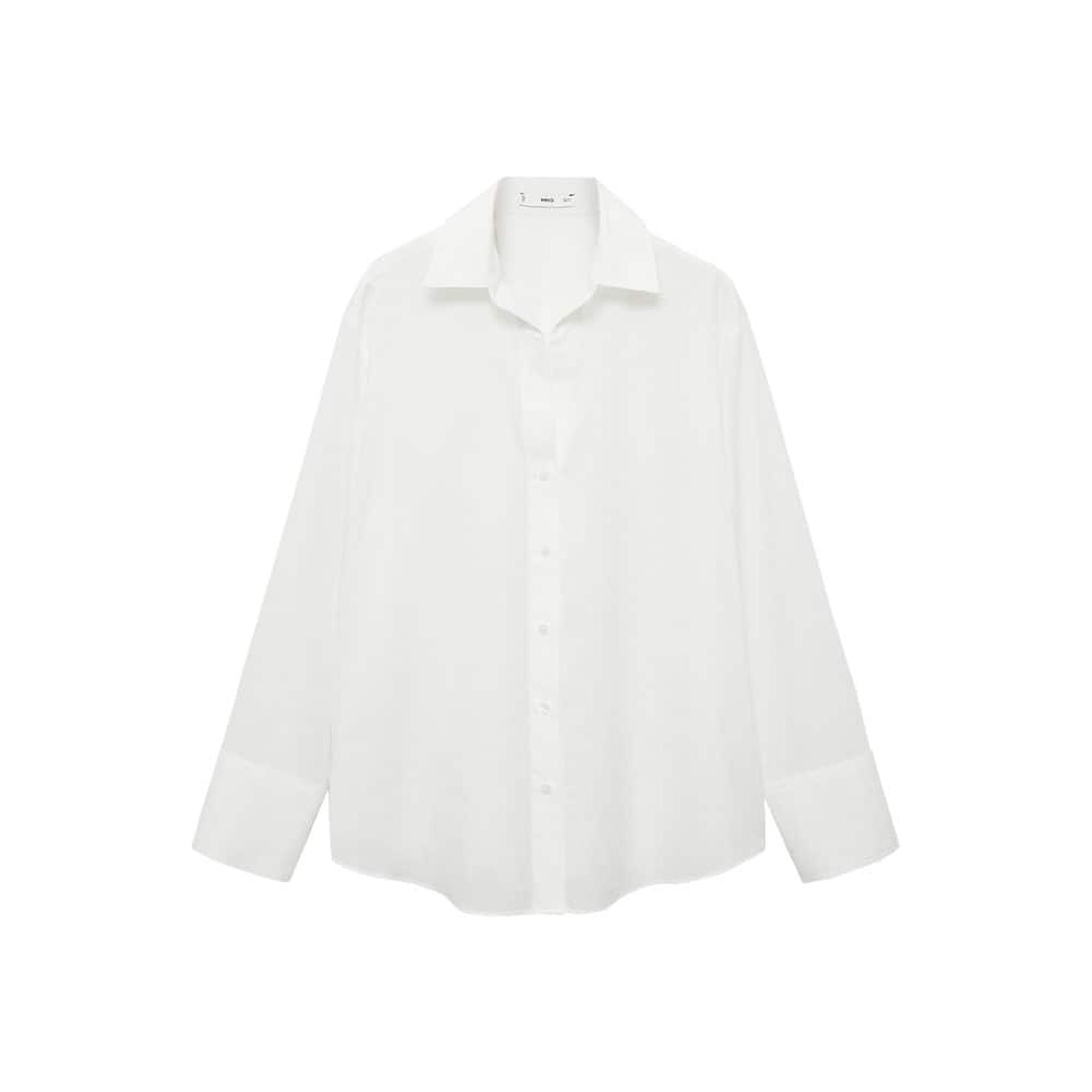 Mango Kadın Pamuklu Hafif Tişört Beyaz