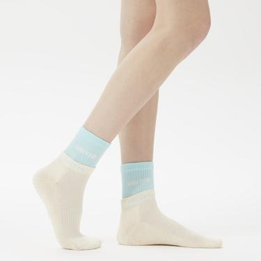  UNITED4 Kadın Mavi/Beyaz 2'li Çorap