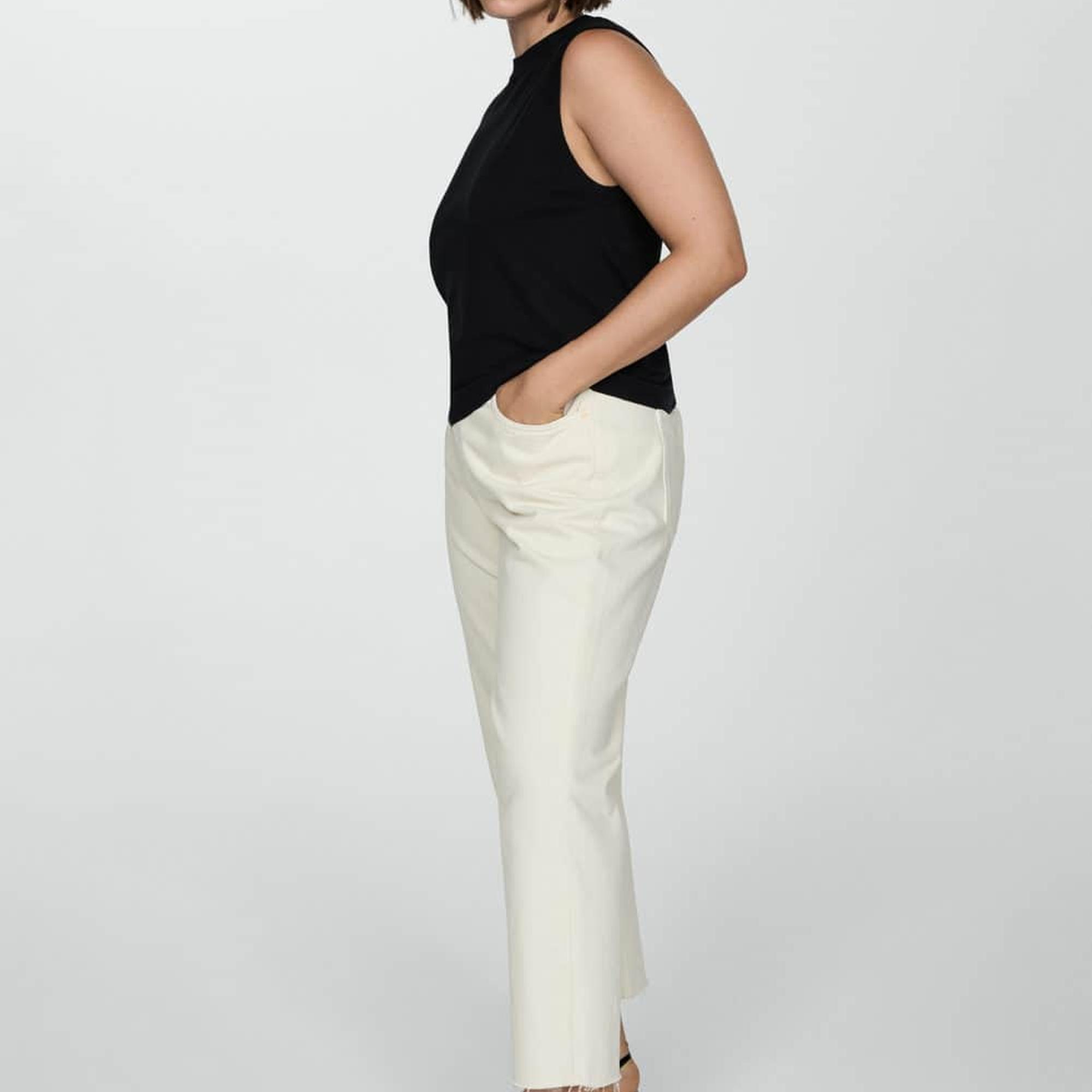 Mango Kadın Askılı Örgü Bluz Siyah