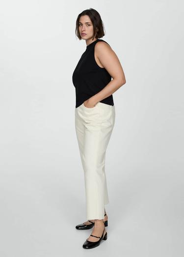  Mango Kadın Askılı Örgü Bluz Siyah