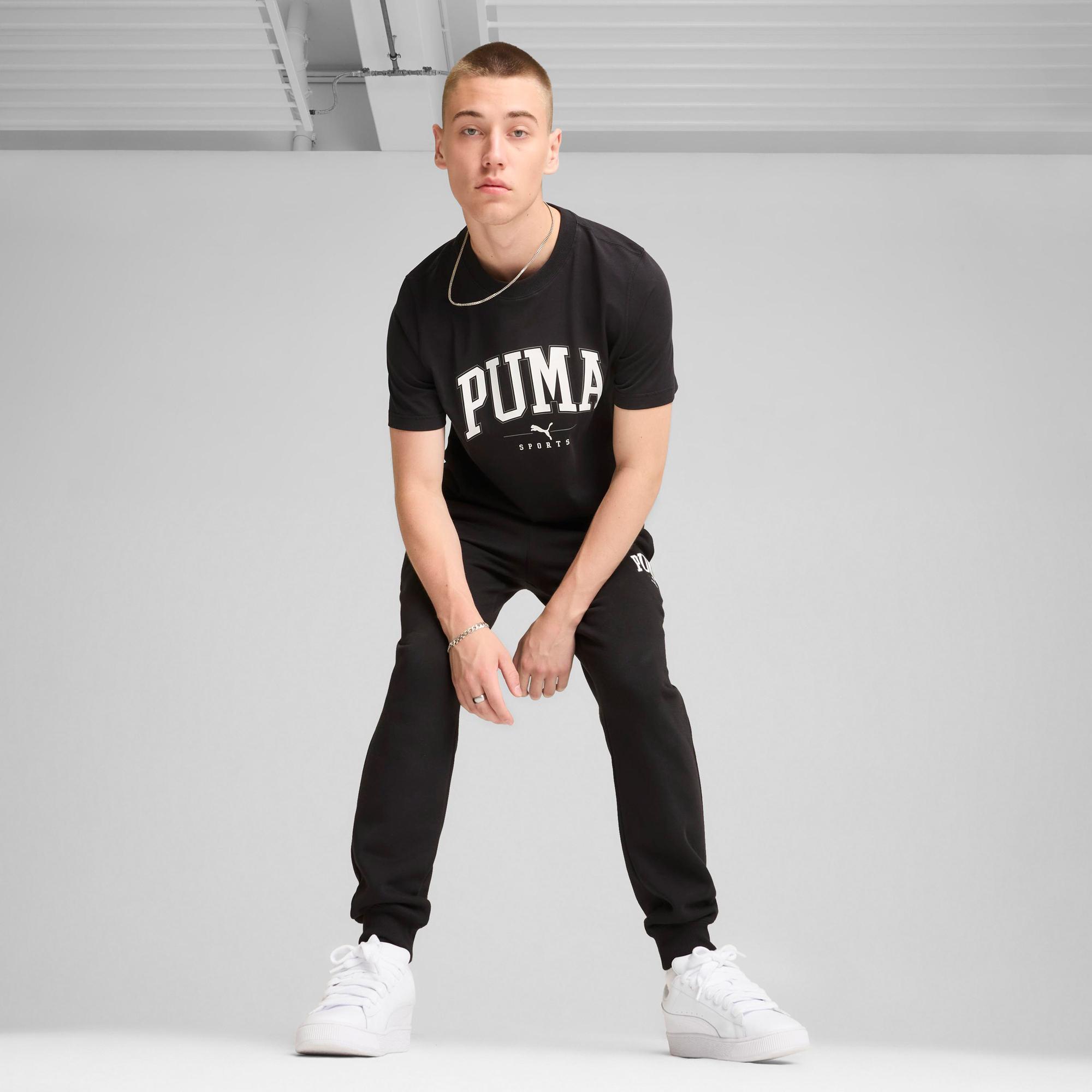 Puma Squad Erkek Siyah Günlük T-Shirt
