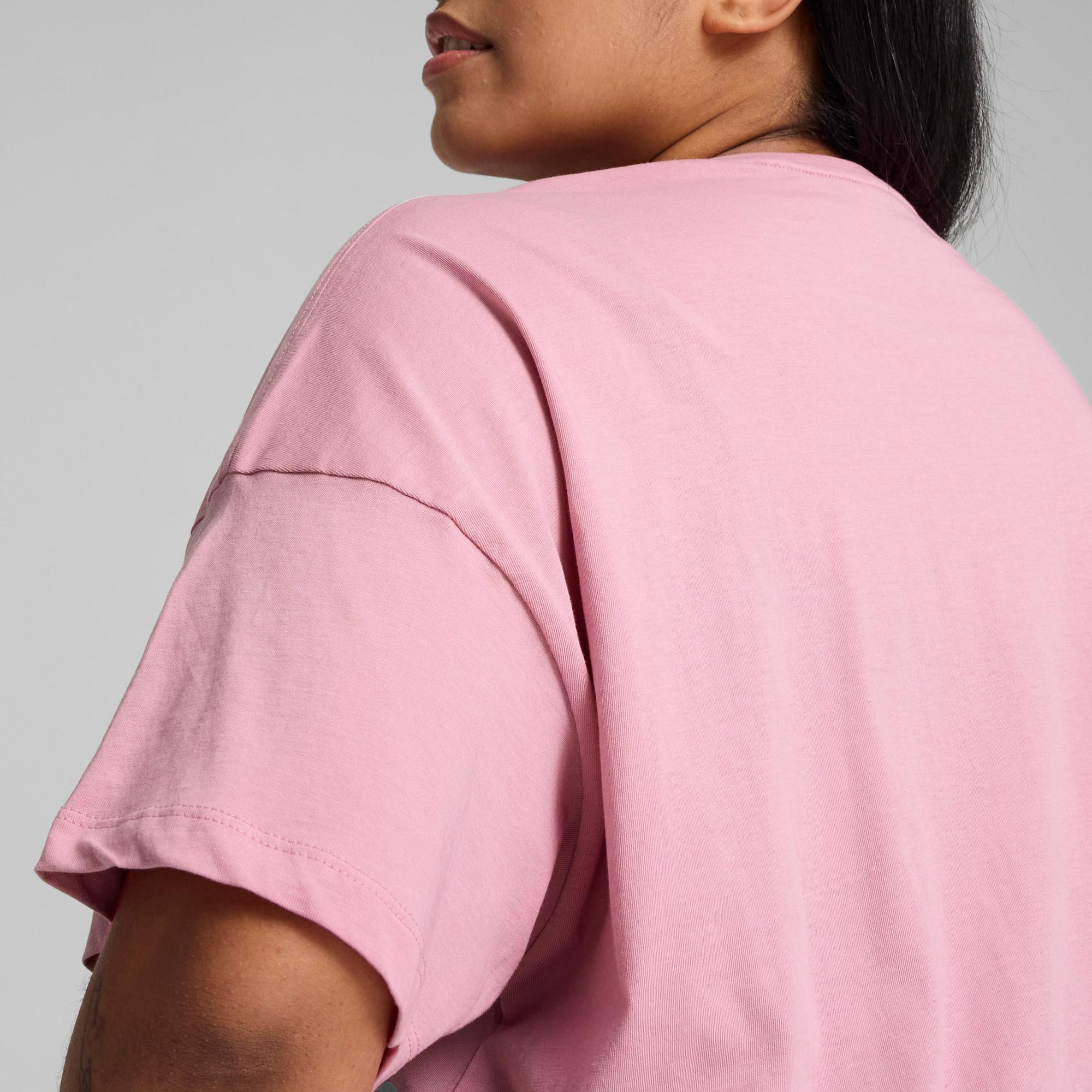 Puma Essentials Kadın Pembe Crop Günlük T-Shirt