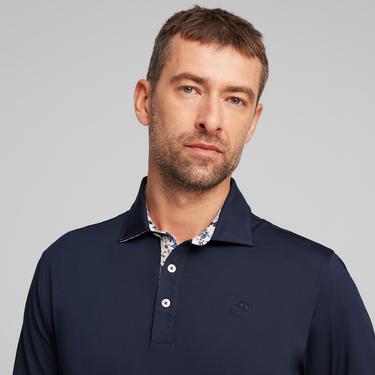  Puma X Arnold Palmer Floral Erkek Lacivert Golf Polo T-Shirt