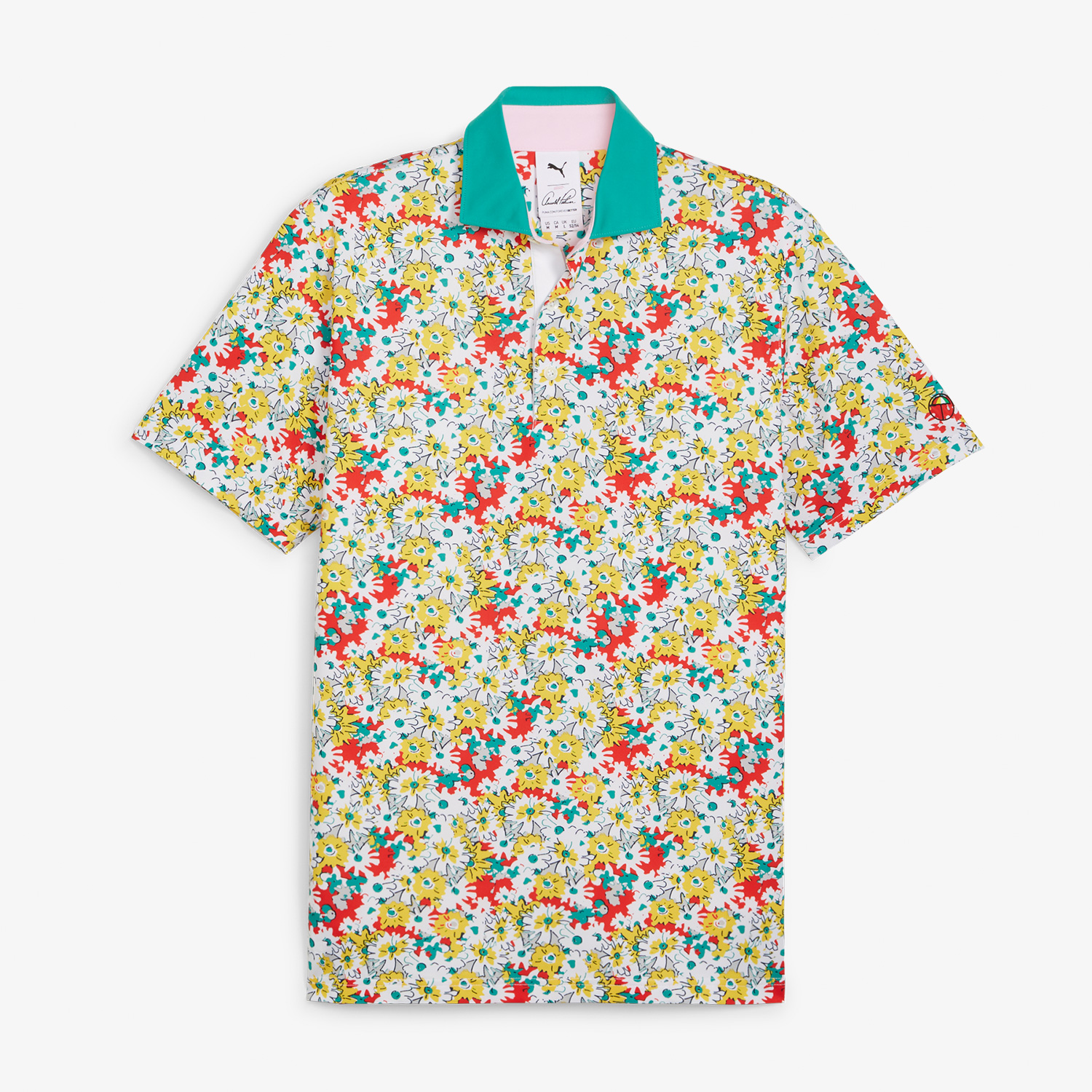  Puma X Arnold Palmer Floral Tech Erkek Renkli Golf Polo T-Shirt