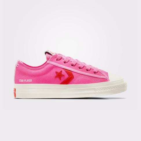  Converse Star Player 76 Unisex Pembe Süet Sneaker