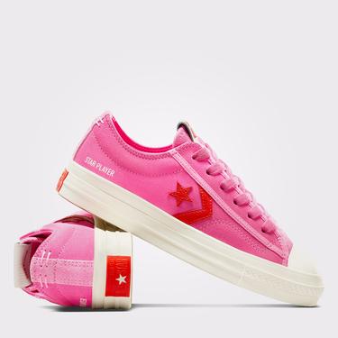  Converse Star Player 76 Unisex Pembe Süet Sneaker