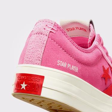  Converse Star Player 76 Unisex Pembe Süet Sneaker