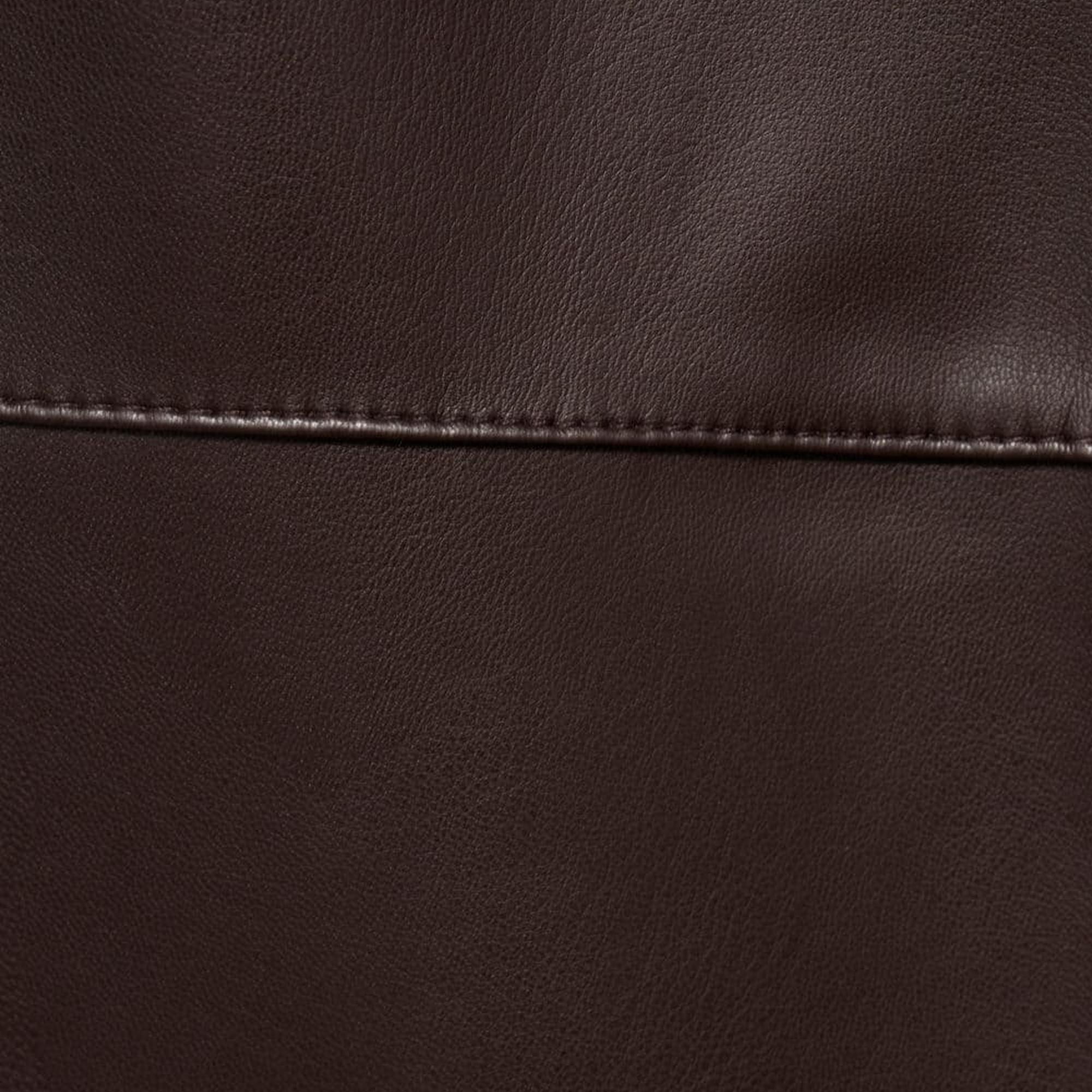 Mango Kadın Deri Görünümlü Beli Elastik Pantolon Çikolata