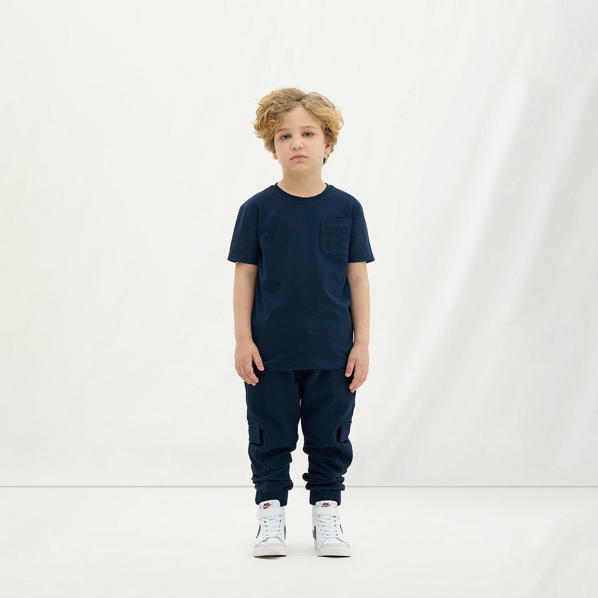 Les Benjamins 402 Çocuk Lacivert T-Shirt