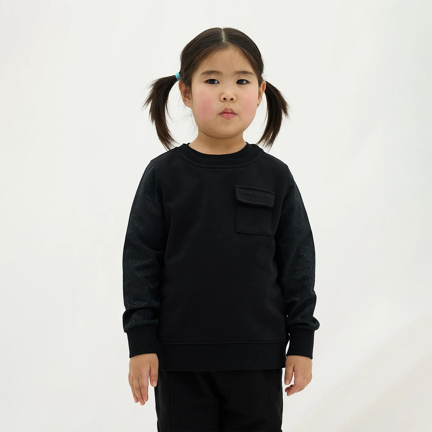  Les Benjamins 401 Çocuk Siyah Sweatshirt