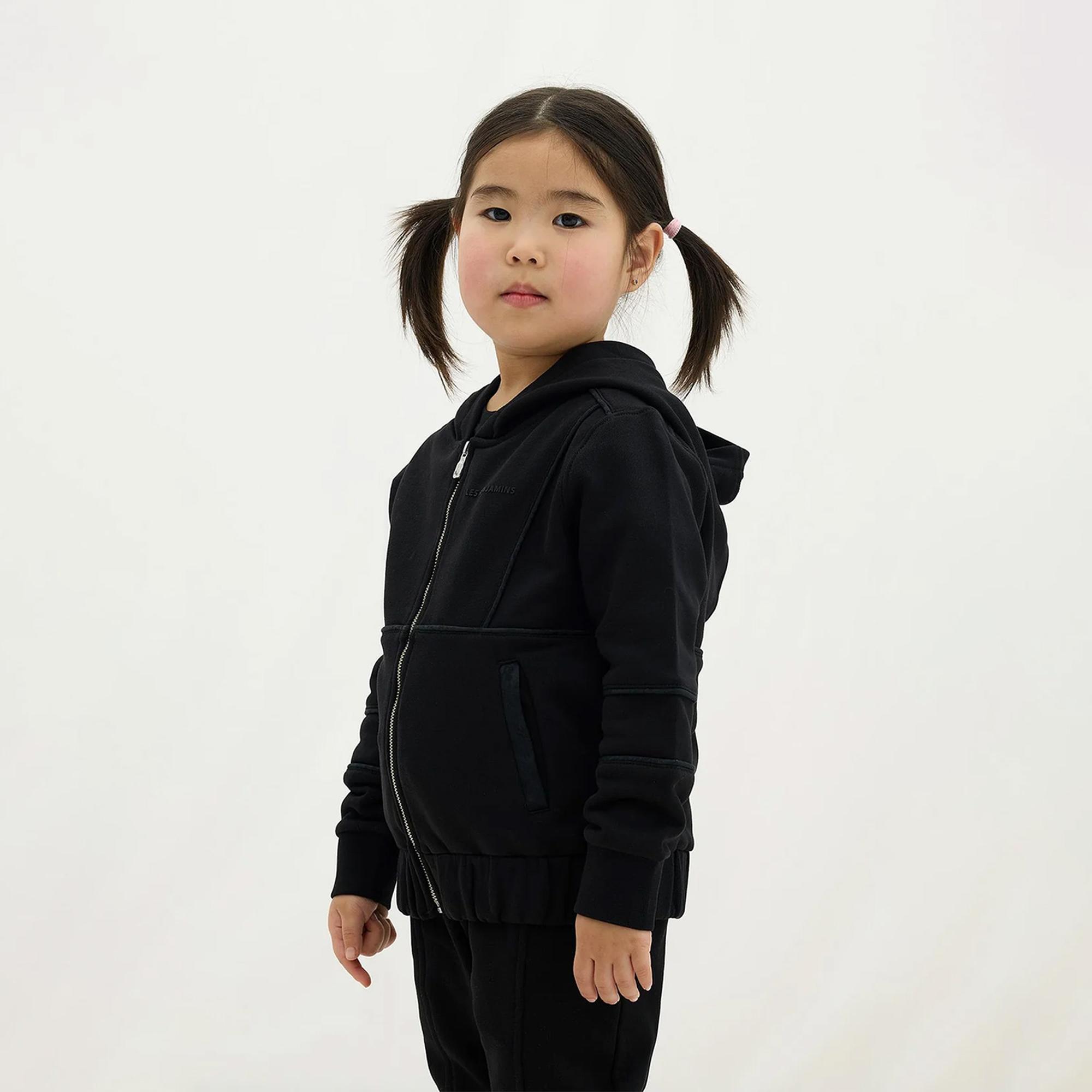 Les Benjamins Zip 401 Çocuk Siyah Hoodie