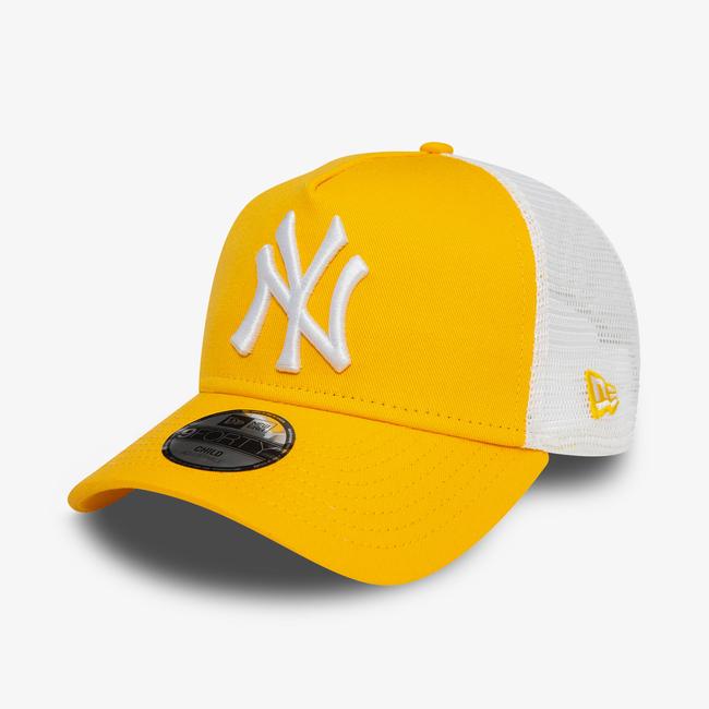  New Era New York Yankees Team Outline 9FORTY Çocuk Sarı Şapka