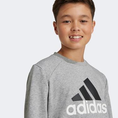  adidas Essentials Big Logo French Terry  Çocuk Gri Eşofman Takımı