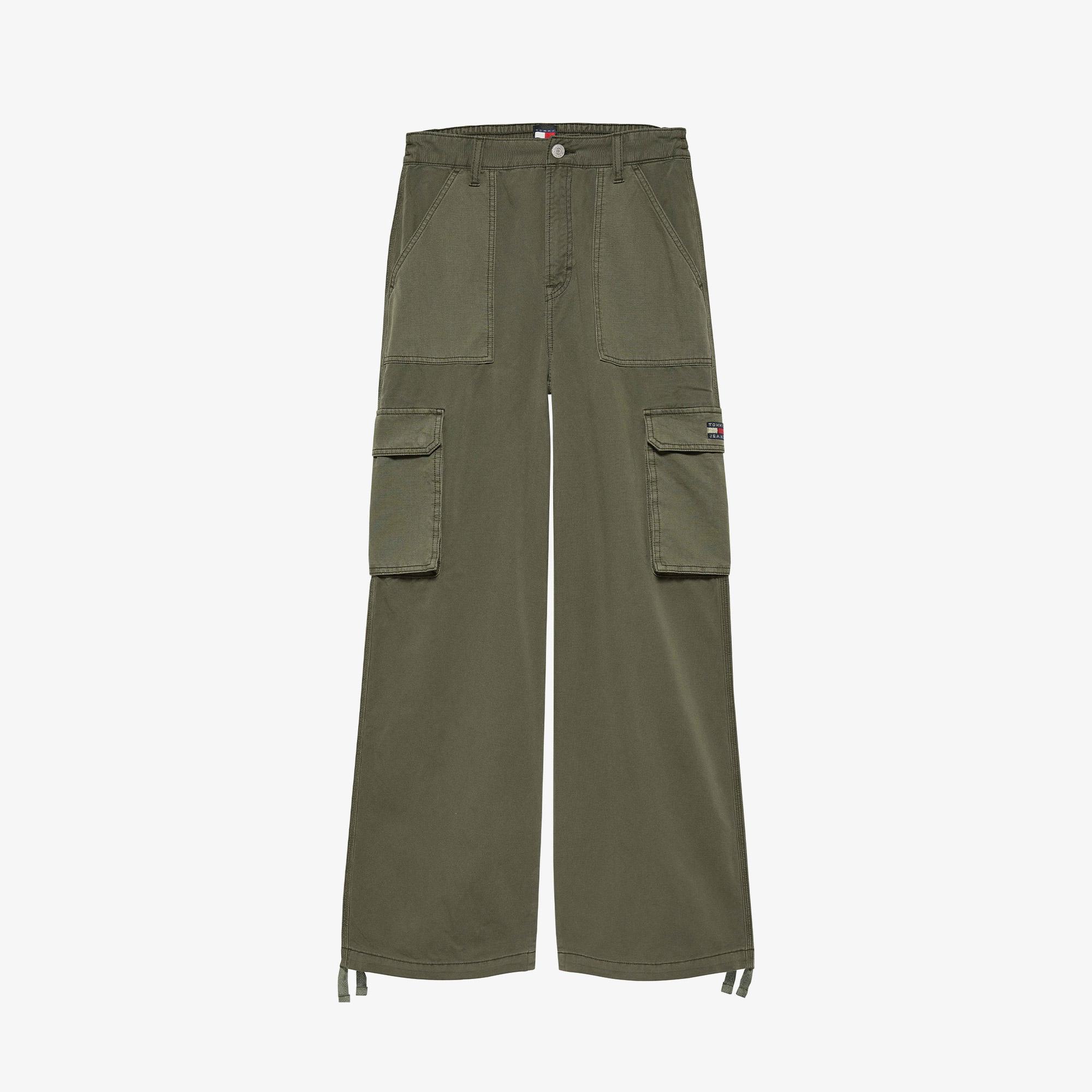 Tommy Jeans Claire Utility Blocking Kadın Yeşil Pantolon