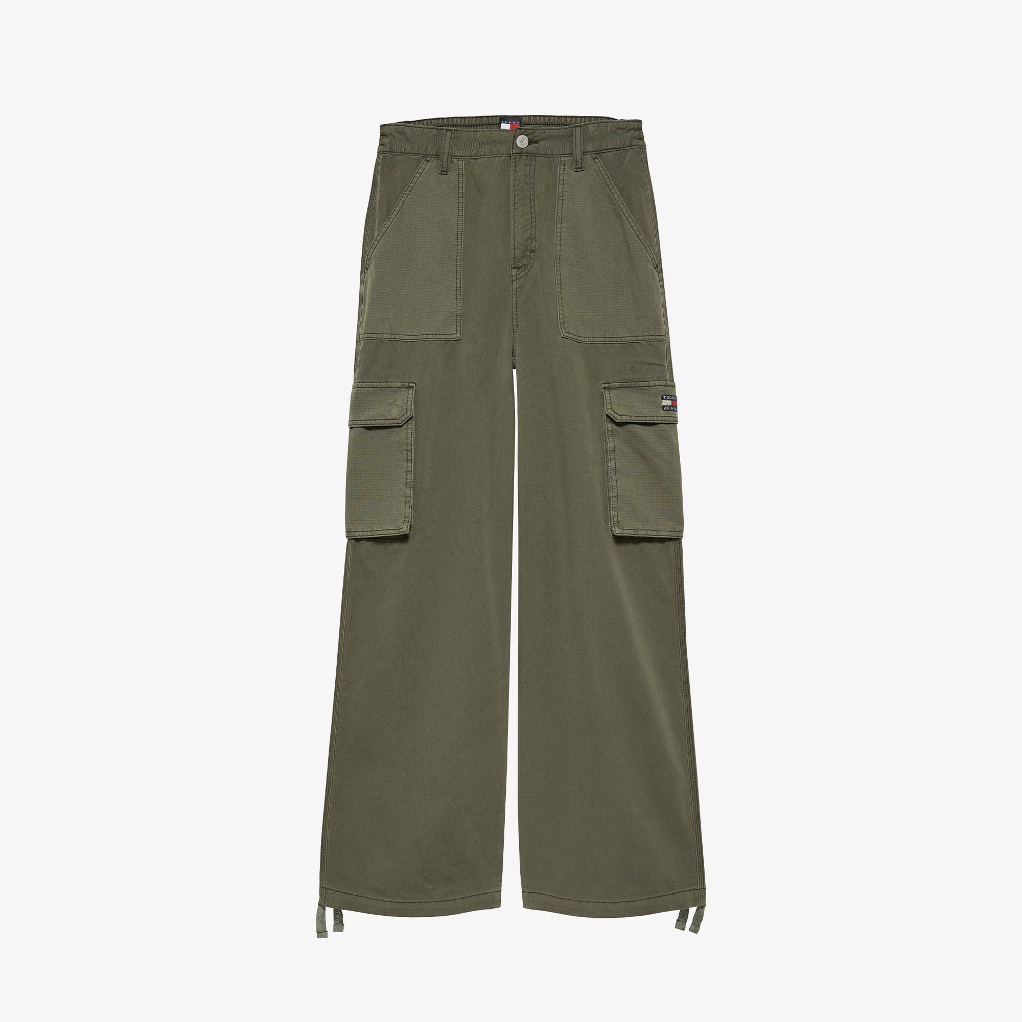  Tommy Jeans Claire Utility Blocking Kadın Yeşil Pantolon