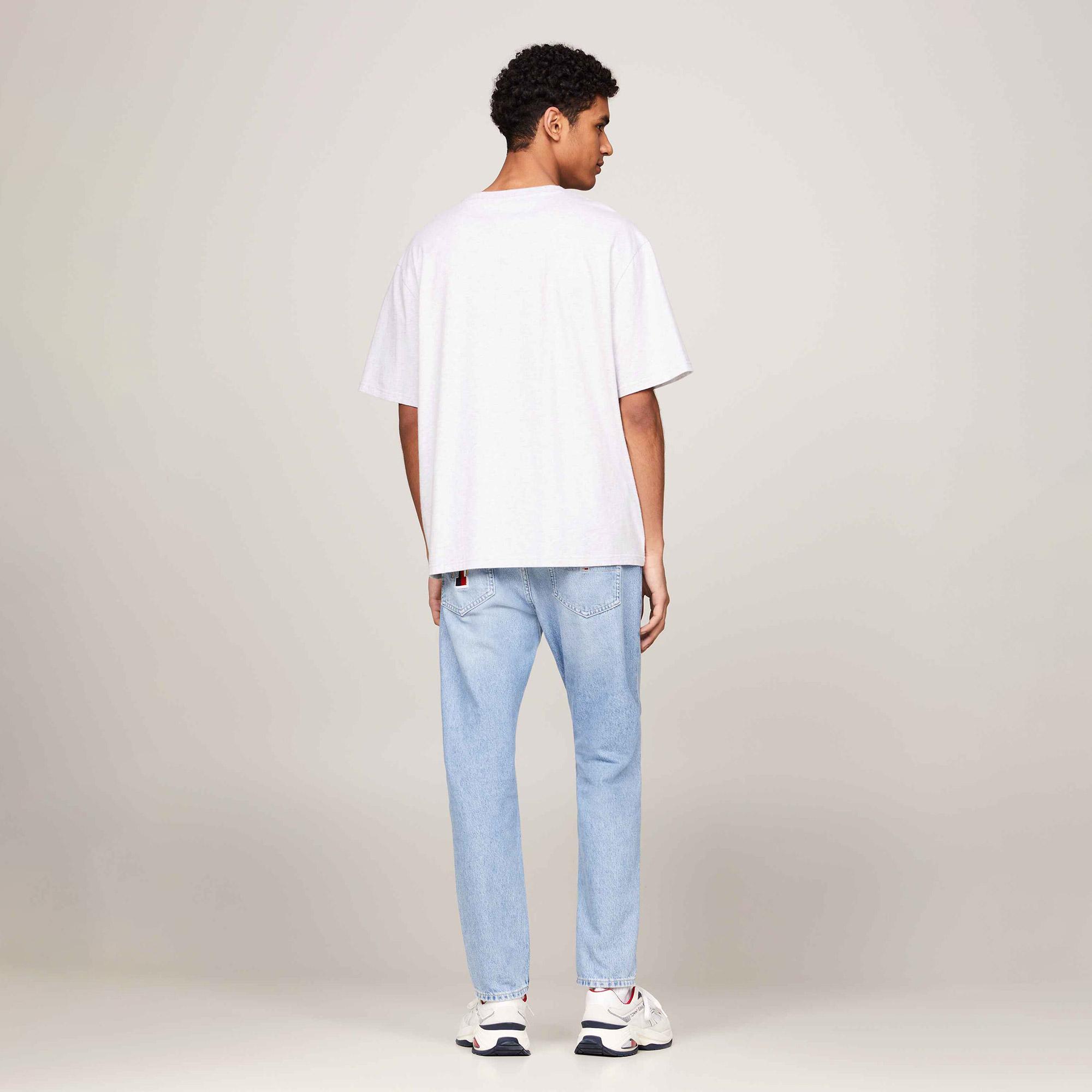 Tommy Jeans Ovz Vintage Erkek Gri T-Shirt