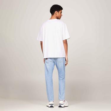  Tommy Jeans Ovz Vintage Erkek Gri T-Shirt