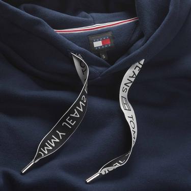  Tommy Jeans Logo Drawcord Kadın Mavi Sweatshirt