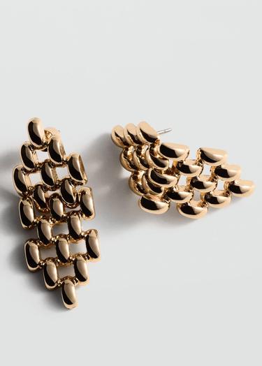  Mango Kadın Halka Bağlı Küpe Altın Sarısı