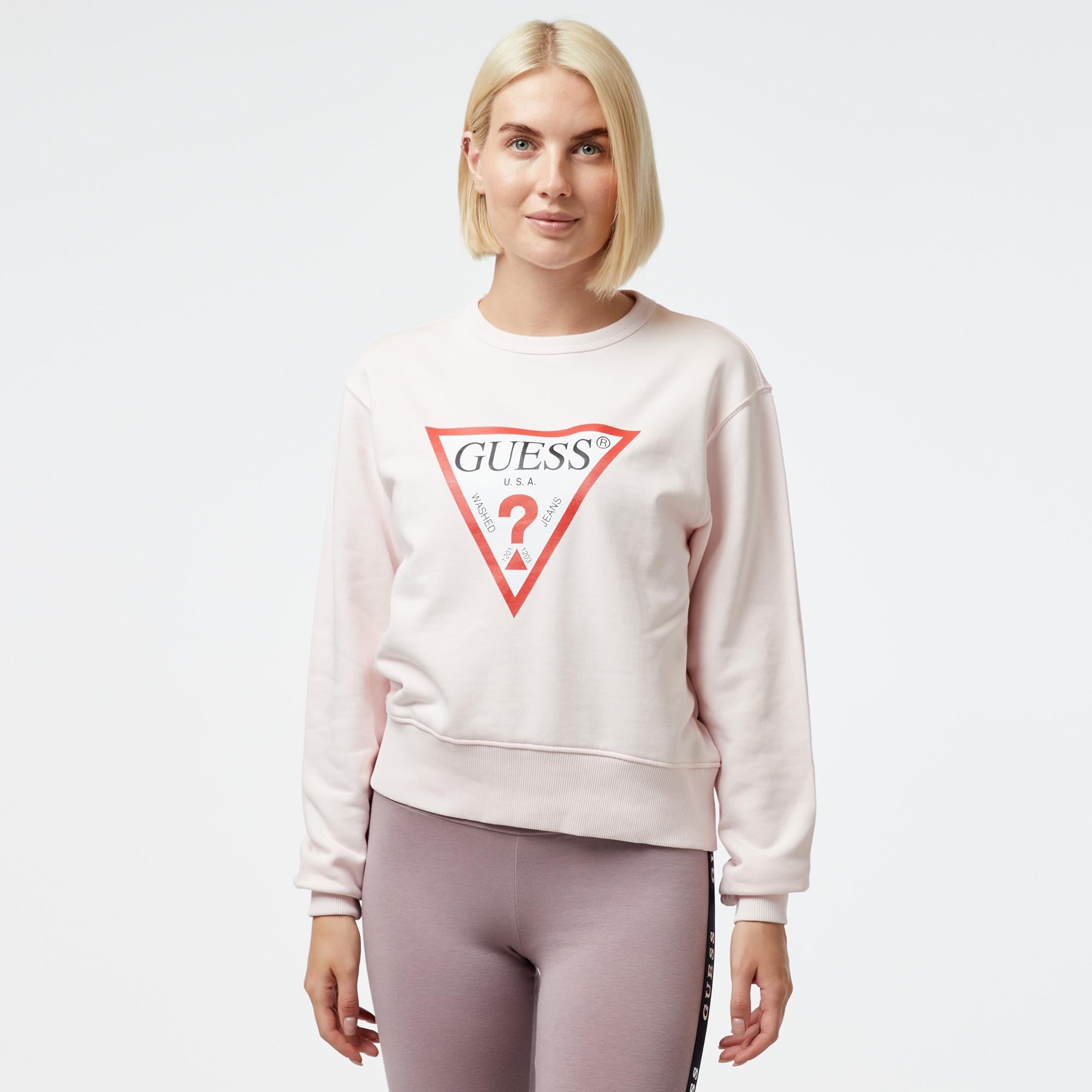 Guess Kadın Pembe Sweatshirt