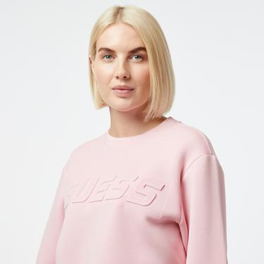 Guess Kadın Pembe Sweatshirt