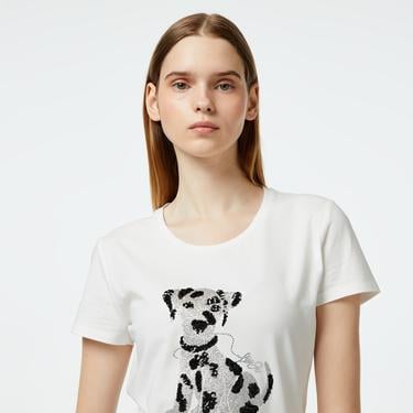  Liu Jo Kadın Beyaz T-Shirt
