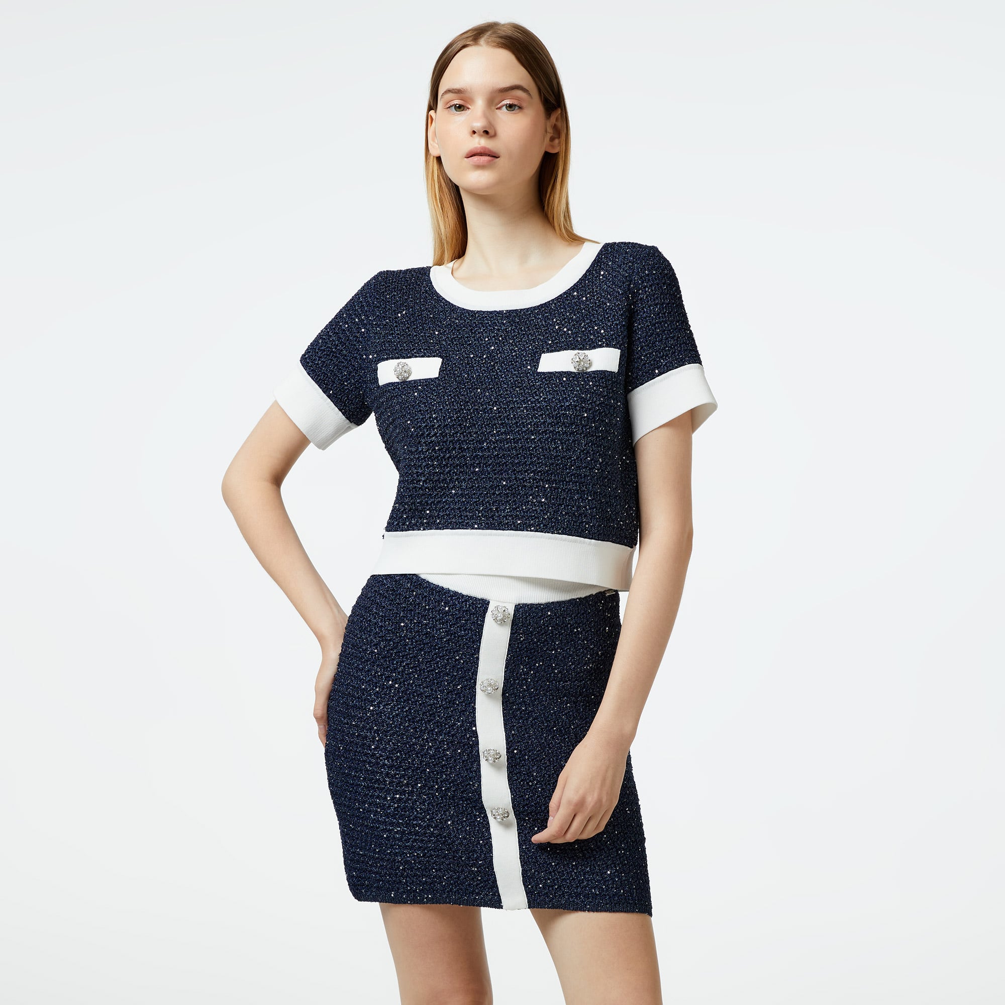  Liu Jo Kadın Lacivert Triko