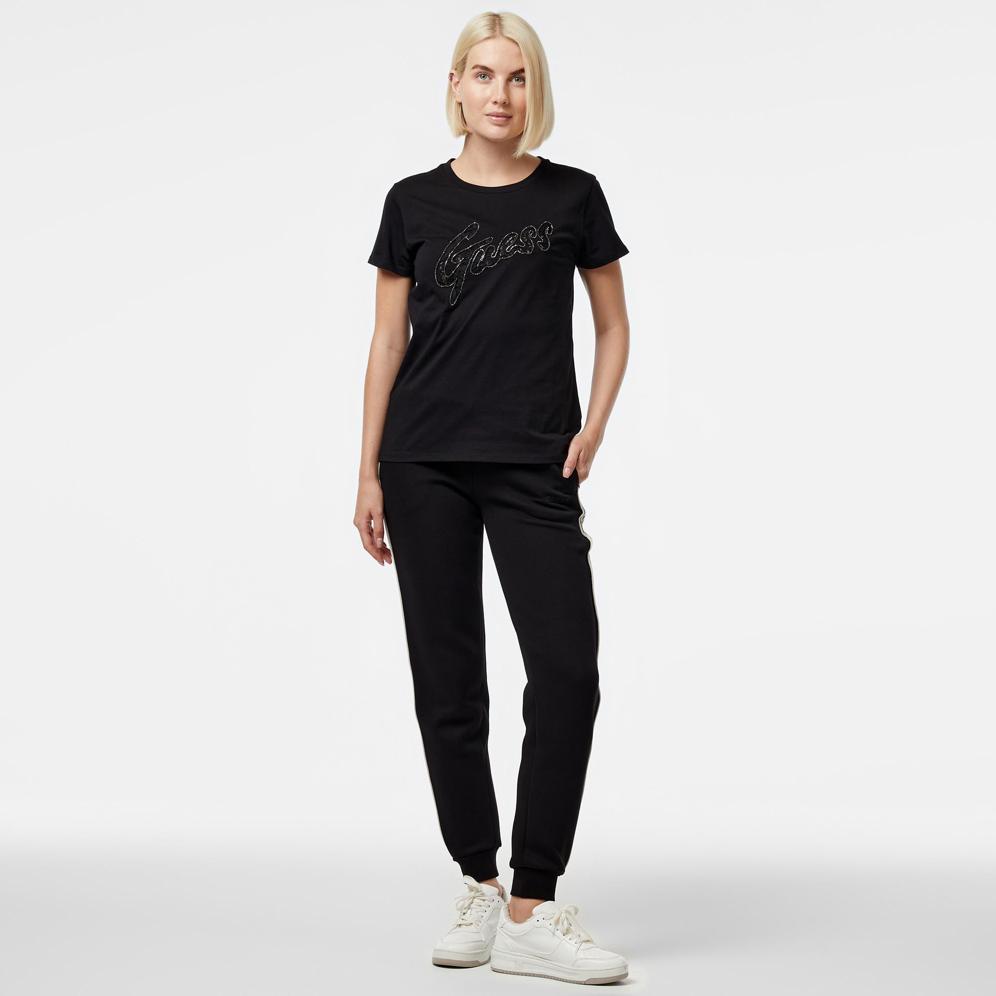 Guess Kadın Siyah T-Shirt