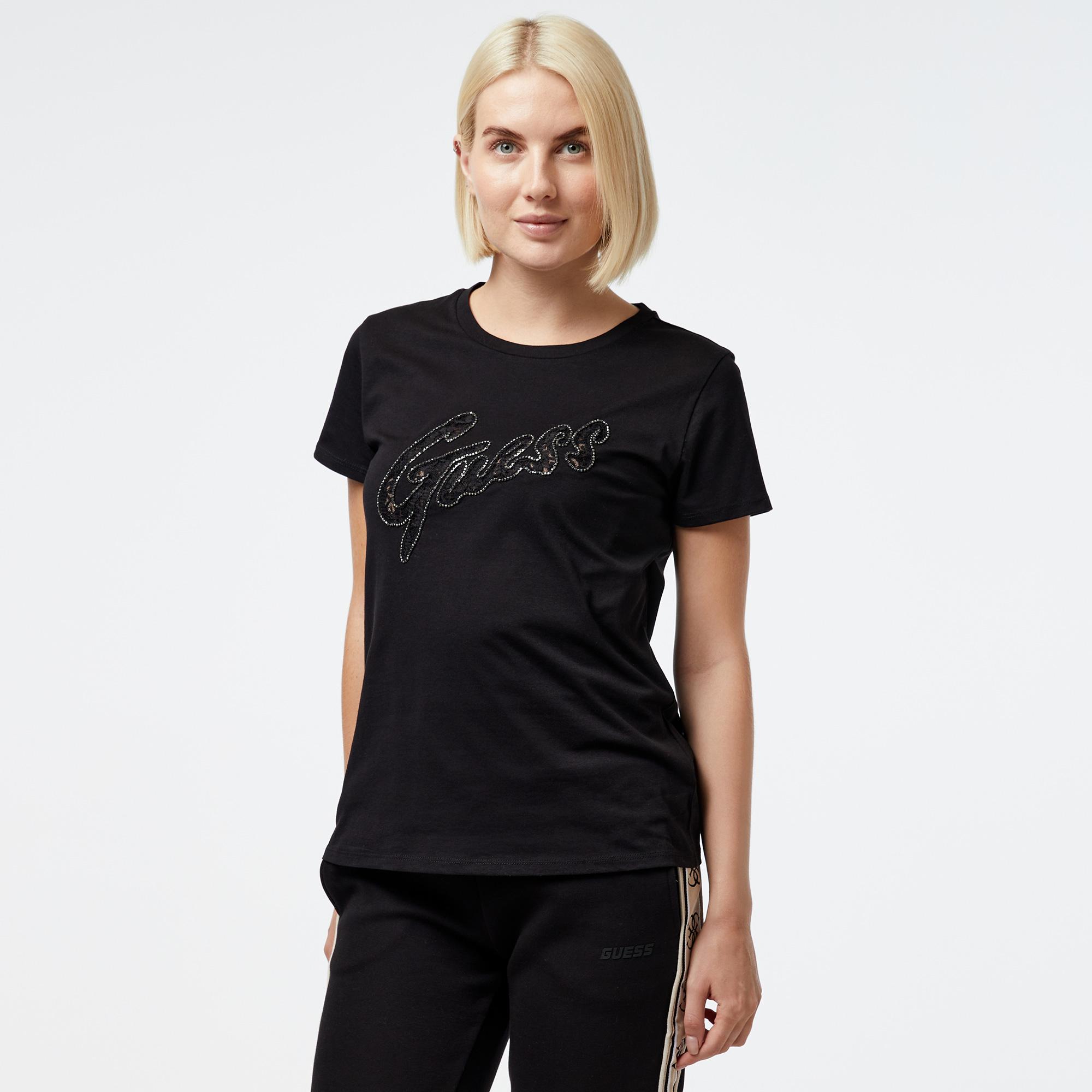 Guess Kadın Siyah T-Shirt