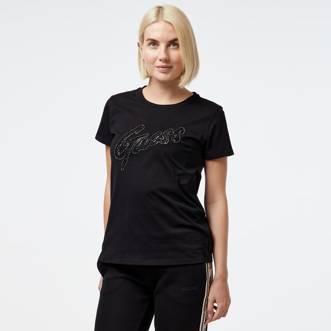  Guess Kadın Siyah T-Shirt