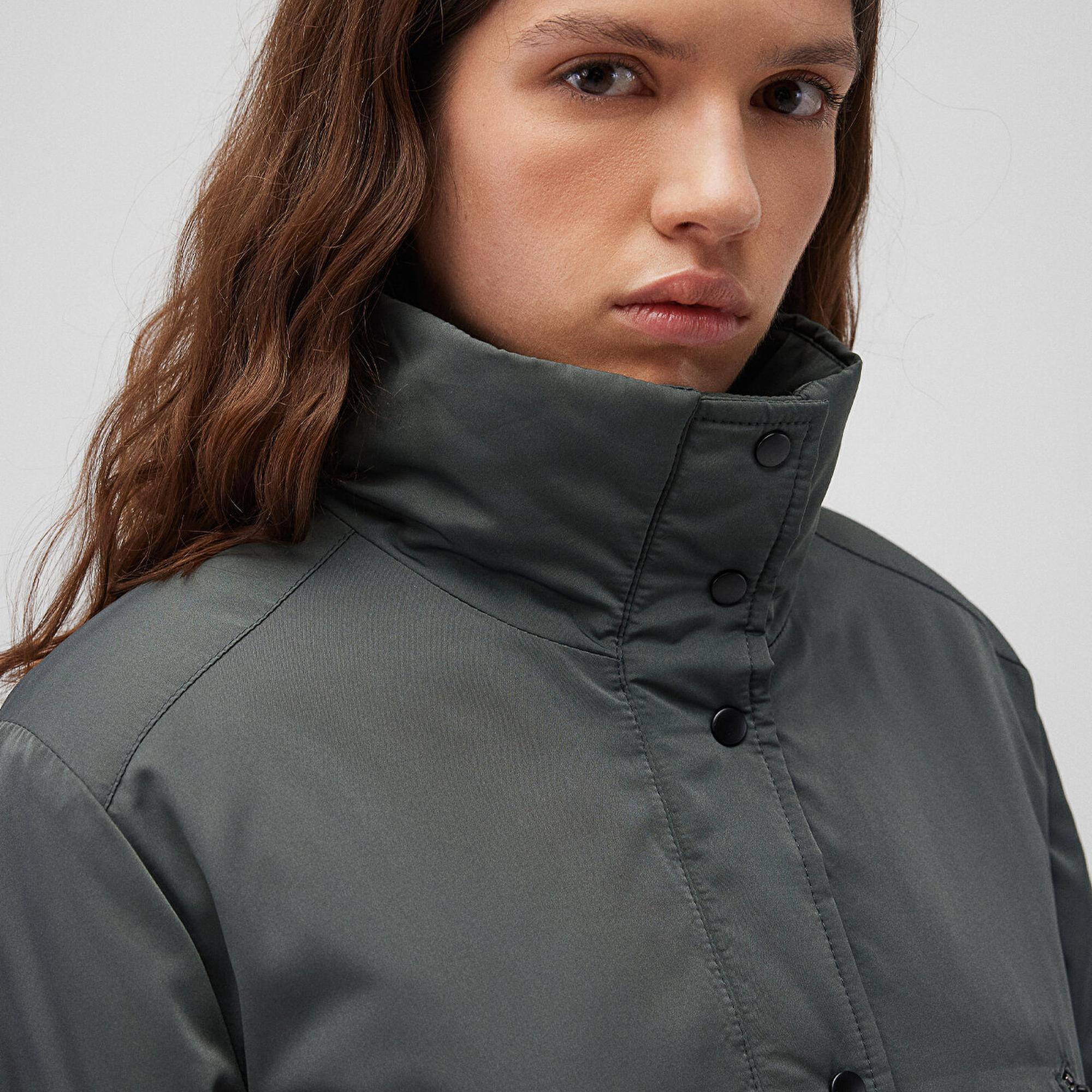 Mavi Yeşil Şişme Mont 1110269-71598