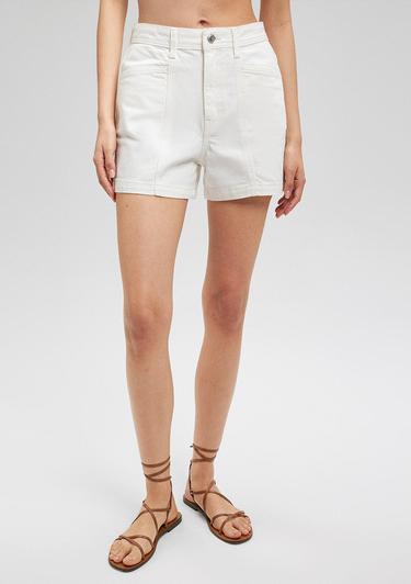  Mavi Nova Akdeniz Beyaz Jean Şort 1410120-87092