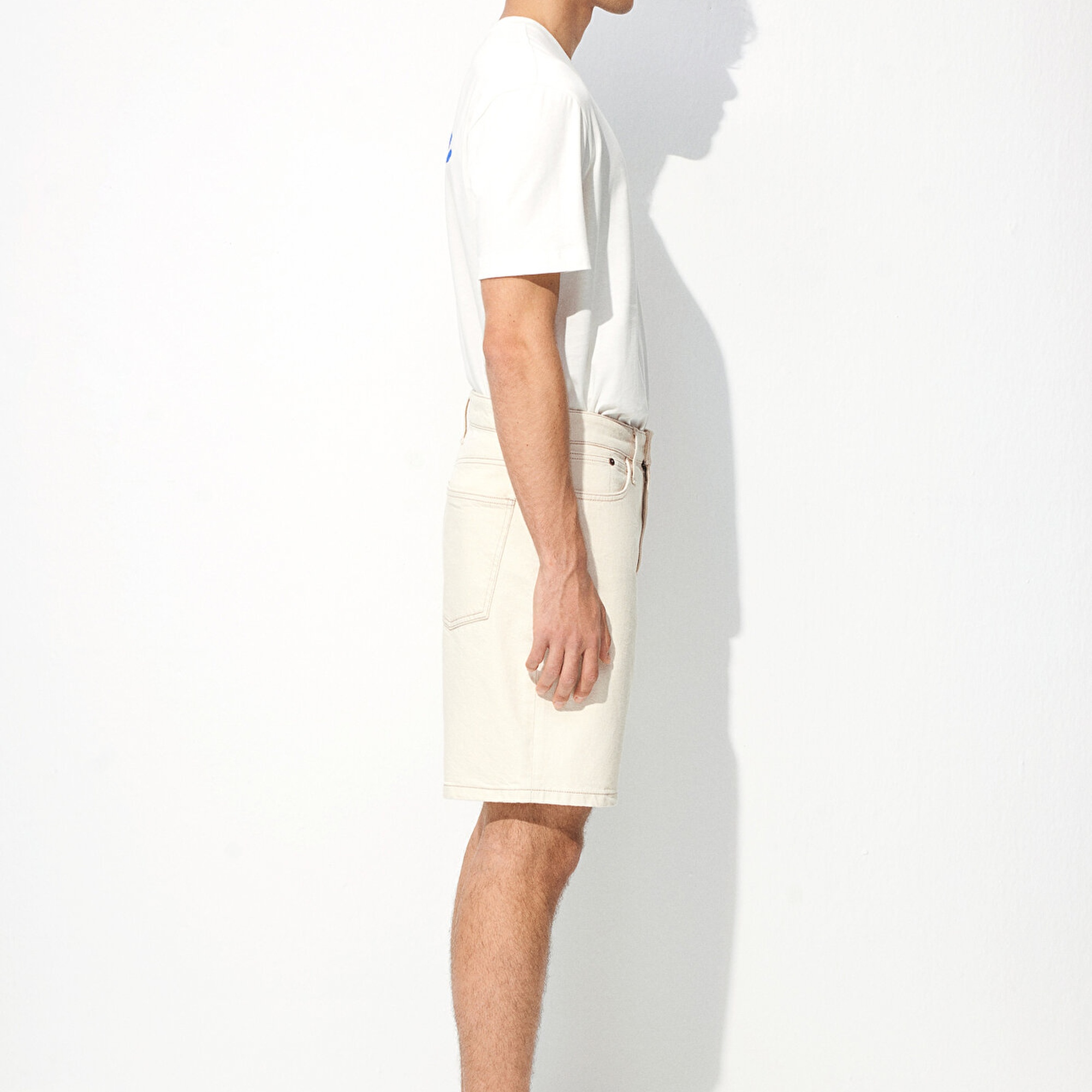 Mavi Houston Street Ekru Jean Şort 0410672-87146