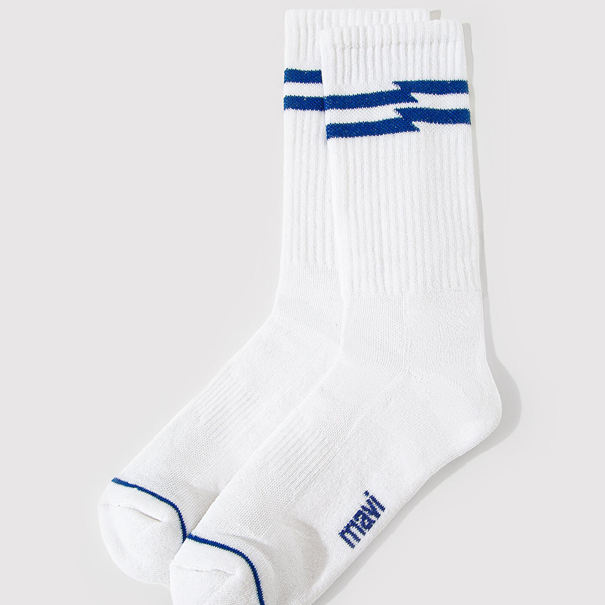 Mavi Beyaz Soket Çorap 0911583-86776