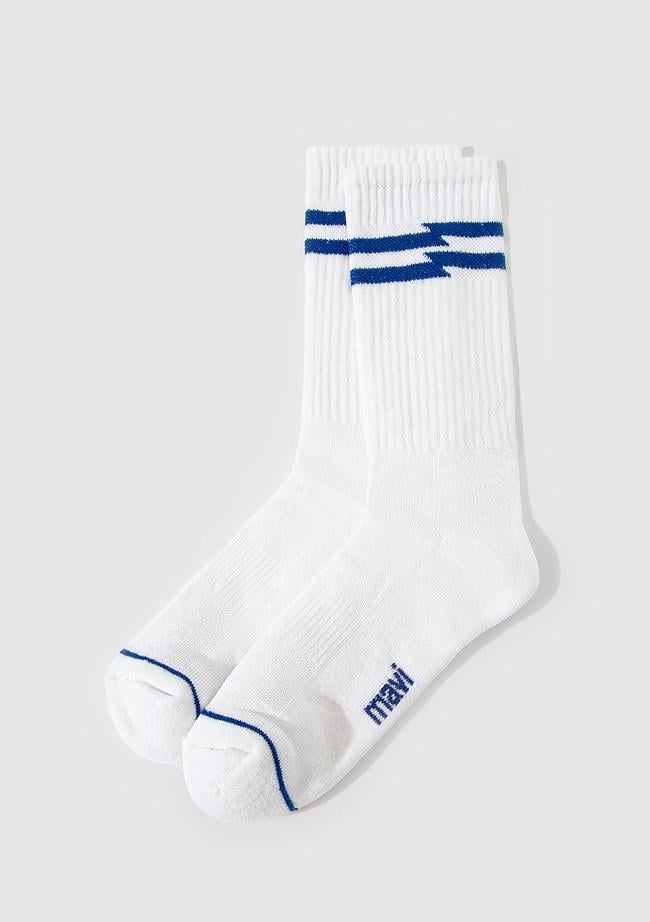  Mavi Beyaz Soket Çorap 0911583-86776