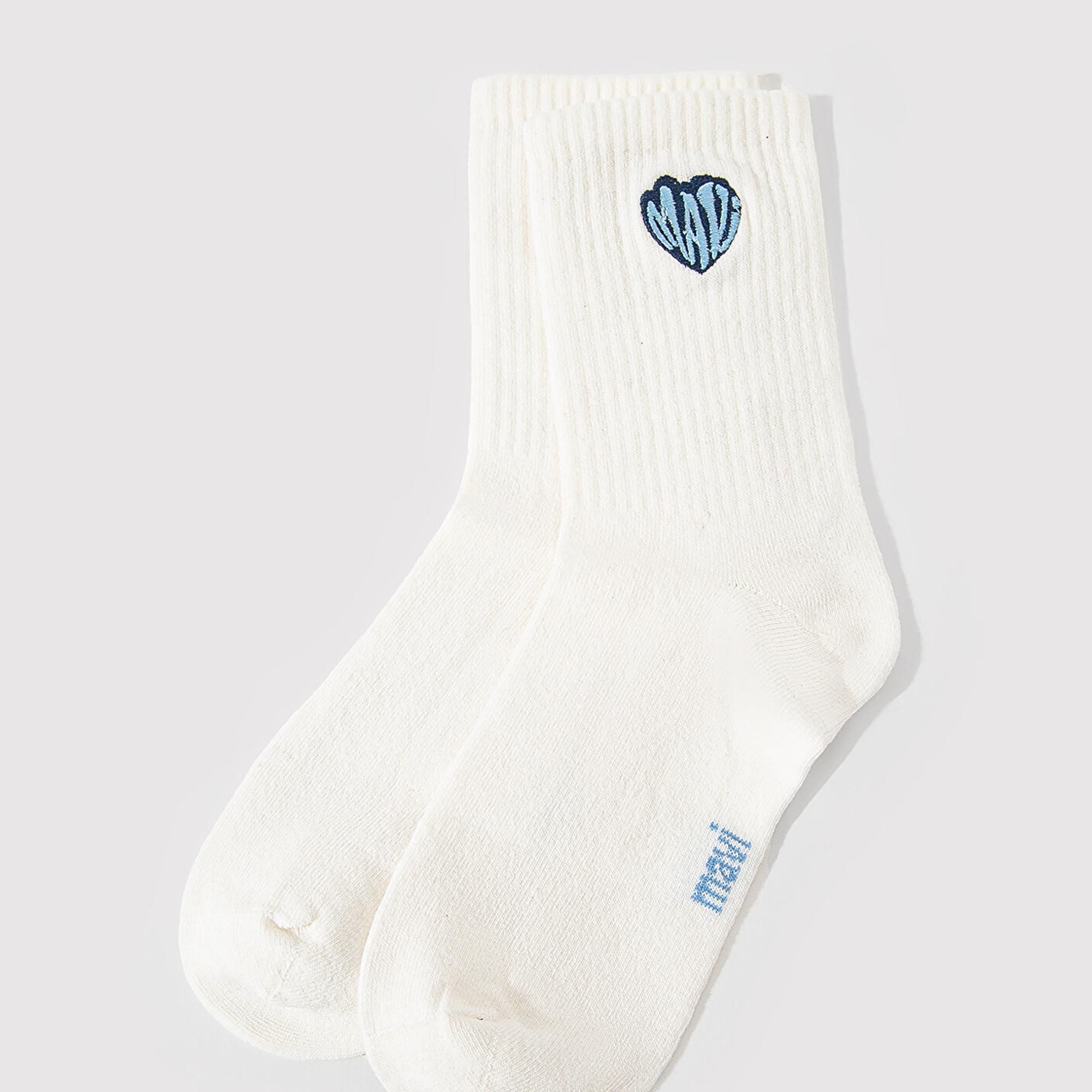 Mavi Ekru Soket Çorap 1912721-70053