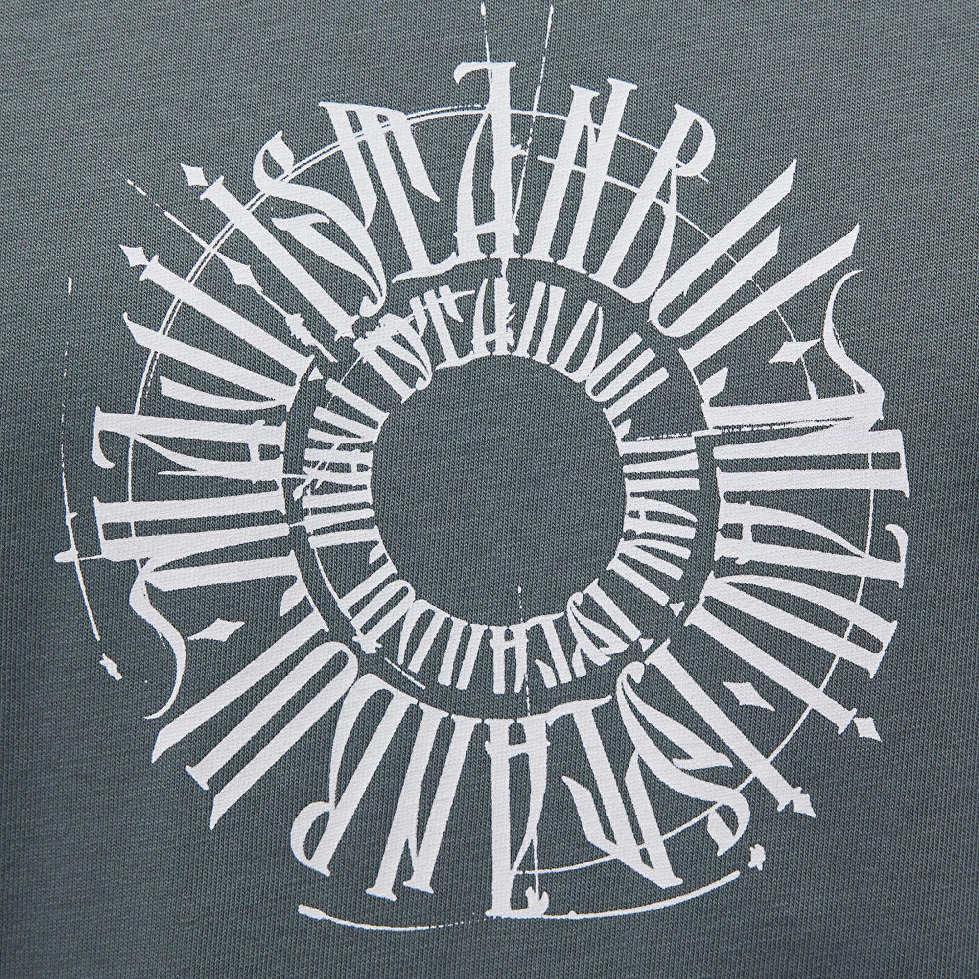 Mavi Sırt Baskılı İstanbul Tişört Loose Fit / Bol Rahat Kesim 0612449-71577